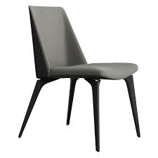 Modern black wood dining chairs. Modloft Black Orchard Warm Gray Leather Modern Dining Chair Eurway
