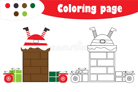 There are a larger selection of santa colouring pages on my site if you like this one. Santa Claus Chimney Cartoon Stock Illustrations 2 078 Santa Claus Chimney Cartoon Stock Illustrations Vectors Clipart Dreamstime