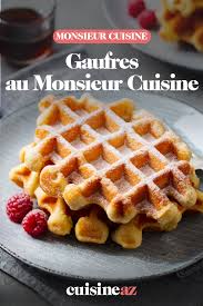 Gaufres Au Monsieur Cuisine Recette En 2020 Gaufres Alimentation Recette