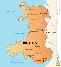Physical map of wales (uk). Wales Map Wales Map Map Of Wales Uk Wales
