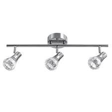 Mia 3 Light Chrome Integrated Led Track Lighting Kit Track Lighting Led Track Lighting Track Lighting Kits