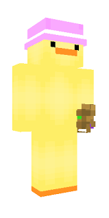 Pink Hat Duck With Infinity Gauntlet In 2020 Pink Hat Minecraft Skins Pink