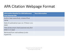 This is a direct copy of purdue owl's apa style presentation. Apa Formatting And Style Guide Adapted From The Purdue Owl Apa Formatting And Style Guide Ppt Download