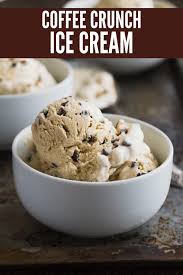 Coffee Crunch Ice Cream No Churn Recipe Ice Cream Maker Recipes Coffee Flavored Ice Cream Coffee Ice Cream Recipe