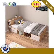 Made of wood, veneers and engineered wood. China Modern Wooden Leather Upholstery Headboard Hotel Single Bedroom Furniture Double Bed China Kids Bed Bunk Bed