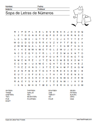 Sopa De Letras De Numeros Para Primaria Sopa De Letras Dificil Sopas De Letras Para Imprimir Gratis Sopa De Letras
