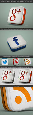 Fresh 3d Icons Mockup Print Version 3d Icons Mockup Design Display Mockup