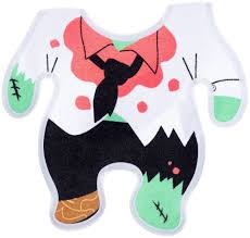 Zombie Bib Badass Baby Goth Baby Baby Bibs