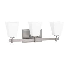How big are glass shades for bath lights? Park Harbor Phvl2143bn Hoxton 3 Light 22 3 8 Build Com