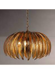 John Lewis Partners Montserrat Leaf Ceiling Light Gold Gold Ceiling Light Ceiling Lights Gold Ceiling