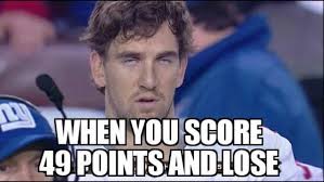 5 Best Memes Of Eli Manning New York Giants Scoring 49 Points And Still Losing To The New Orleans Saints