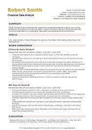 Financial analysts are responsible for tracking a company's financial performance against a plan, analyzing business performance and market conditions most financial analyst roles require a degree in accounting, economics, statistics, or business administration. Financial Data Analyst Resume Samples Qwikresume