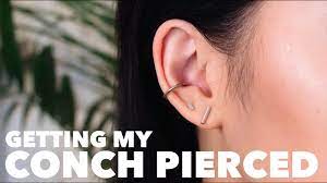 Getting My Conch Pierced Vlog Aftercare Pain Youtube
