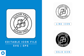 Drawpad graphic editor lets you edit svg files for free. Sugar Free Icons Set Graphic By Zenorman03 Creative Fabrica