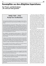 Vor wenigen jahren noch stand sie allerdings. Granatsplitter Aus Dem Alltaglichen Imperialismus Kaz