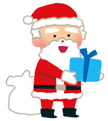 サンタクロースとプレゼントのイラスト（クリスマス） | かわいい ...