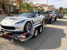 The u_haul car trailer tows nice and smooth and has surge brakes. Trailer Towing C7 Lowered With U Haul Corvetteforum Chevrolet Corvette Forum Discussion