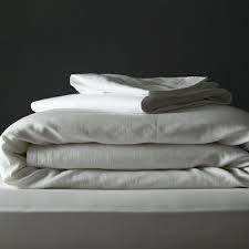 TWIN Linen Sheet set & pillow case, 77” Fitted & 100” Flat Sheet
