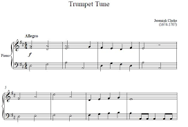 For music lesson study, public performance, or just for fun. Trumpet Tune Piano Sheet Music Trumpet Tune Music Score