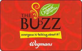 An interesting gift option will be wegmans gift card. Gift Card The Buzz Wegmans United States Of America Wegmans Col Us Weg Sv1404603