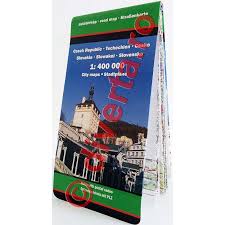 Large detailed map of slovakia with cities and towns. Cehia Slovacia Harta Pliata Rutiera Administrativa Turistica 94x125cm Scara 1 400 000