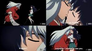 Inuyasha And Kagome Finally Kiss At The End Of The Final Act Inuyasha Anime Inuyasha Love Also, if kagome dies, will inuyasha choose to ask sesshoumaru to reincarnate kagome, or will he kagome never ages, and inuyasha ages just very slowly? inuyasha and kagome finally kiss at the