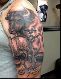 Taurus tattoo tribal for men on forearm. 10 Taurus Zodiac Tattoos Bull Tattoos Taurus Tattoos Taurus Bull Tattoos