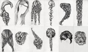Braid Study Ongoing Lauren Munns Art How To Draw Braids Drawing Hair Braid Hair Sketch