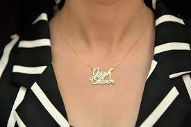Two Names Couple Necklace Valentines Day Gift Custom Name Necklace Children Names Necklace Dainty Valentines Necklace Custom Name Necklace Couple Necklaces