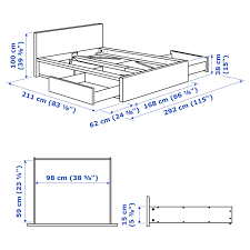 Use these easy diy platform bed plans to make a stylish bed frame with storage. Malm High Bed Frame 4 Storage Boxes Black Brown Luroy Queen Ikea