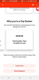 Get Back Top Dasher Status Doordash
