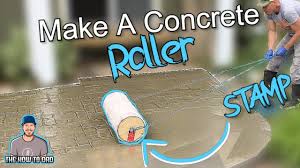 Why should you use concrete forms or stamps? How To Make A Concrete Stamp Roller Diy Stamped Concrete Diy Concrete Stamp Youtube