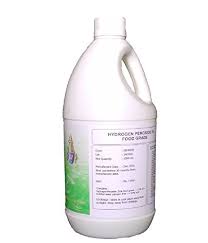 It is in a concentration of 35% , the you can combine an ounce of hydrogen peroxide with 11 ounces of distilled water in order to dilute it to 3% concentration.then, you can use this internally and safely. Sri Balaji Oxychem Food Grade Hydrogen Peroxide 3 1 Litre Ultra Pure Without Any Stabilizers Amazon In Industrial Scientific