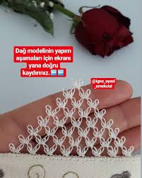 Igne Oyasi Emekcisi On Instagram Merhabalar Yeni Bir Haftaya Bismillah Diyelim Bugunde Sinek Kanadi Dag Maydanoz Kaya Yapimini Anlat 2020 Instagram Dantel Oya