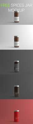 Download Free Spices Jar Mockup Creativetacos