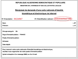 Check spelling or type a new query. Votre Carte D Identite Nationale Biometrique Est Elle Prete Consulat General D Algerie A Lyon