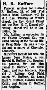 Harold Richard Ruffner (1942-1969)