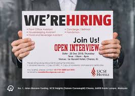 Permohonan ini terbuka kepada warganegara malaysia yang berumur 18 tahun dan keatas yang berkelayakan dalam bidang yang berkaitan untuk mengisi kekosongan jawatan di intercontinental kuala lumpur Ucsi Hotels Is Hiring Now Open Jawatan Kosong Hotel Facebook