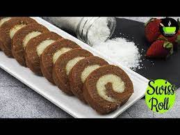 No Bake Swiss Roll Recipe Marie Biscuit Roll Cake Marie Biscuit Roll Biscuit Rolls Marie Biscuit Cake Marie Biscuit