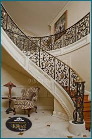 Ev Ici Merdiven Korkuluk Merdiven Korkuluk Merdiven Korkulugu Koksal Ferforje 0533 334 67 82 Merdivenler Korkuluklar Luks Evler