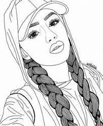 coloriage fille swag resultats yahoo france de la recherche d images dessins hipster dessin visages visage comment faire une guirlande chiffon coloriages