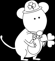 9 black & white png images. Black And White Saint Patrick S Day Mouse Clip Art Black And White Saint Patrick S Day Mouse Image
