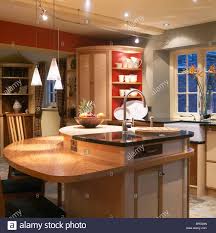 pendant lighting above breakfast bar on