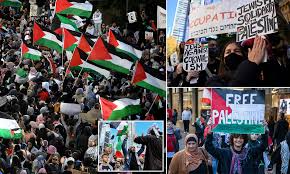 Hundreds rallied in sydney in support of the free palestine movement more than a week after a ceasefire brought an end to fighting in. Sydney Flooded With Pro Palestinian Protestors During Massive Demonstration Against Conflict In Gaza Daily Mail Online
