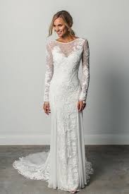 Sheath A Line Long Sleeves Ivory Rustic Lace Backless Scoop Beach Wedding Dresses In Uk Promdress Vestidos De Novia Vestidos De Novia Playa Grace Loves Lace