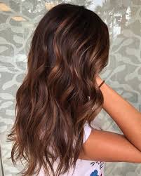 Lange braune haare einer jungen frau mit einer schwarzen jecke aus ledder, braune haare mit braunen strähnchen. 68 Unglaubliche Braunes Haar Karamell Highlights Trend Rich Brown Hair Brown Hair With Highlights Hair Styles