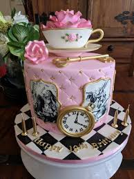 Alice's adventures in wonderland (commonly shortened to alice in wonderland) is an 1865 novel by english author lewis carroll (the pseudonym of charles dodgson). Alice S Tea Party Tea Party Cake Alice In Wonderland Cakes Alice In Wonderland Tea Party Birthday