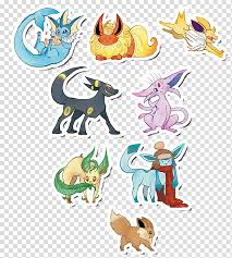 Pokemon Stickers Set Pokemon Character Illustration
