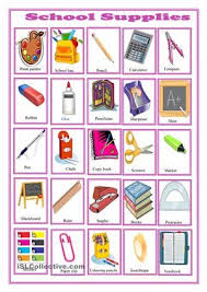 21 Free Esl School Supplies Worksheets School Supplies School Supplies For Teachers School Supplies Diy Notebook