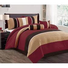 It is ten inches thick and made with three layers which include a cool gel memory. Hgmart Bedding Comforter Set Bed In A Bag 7 Piece Luxury Microfiber Bedding Sets Bedroom Comforters Queen Size Burgundy Walmart Com Walmart Com